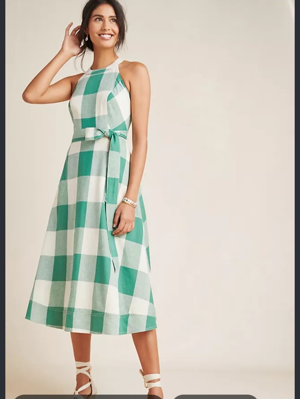 Greta Gingham Dress By Maeve Anthropologie Size 2